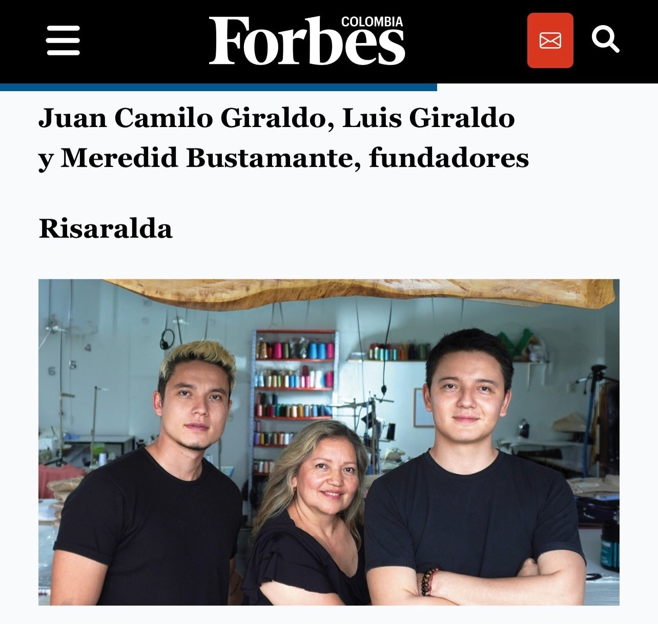 Cedro en Forbes Colombia 2026: Moda Masculina del Eje Cafetero