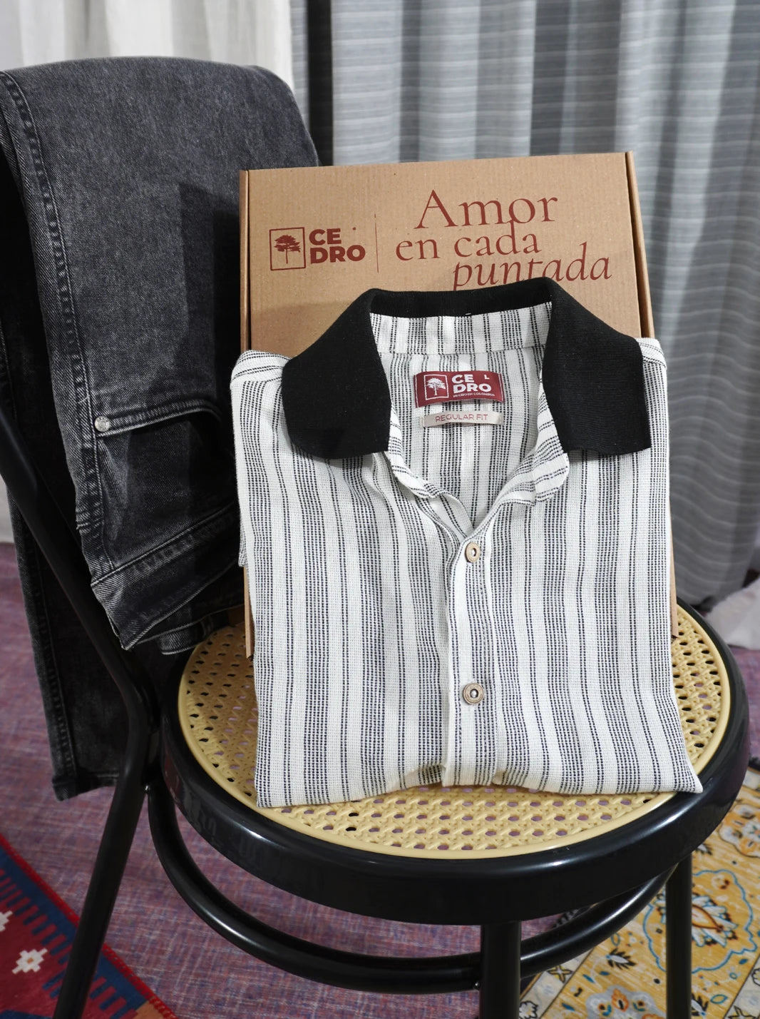 CAMISA HERENCIA TEJIDA - CEDRO