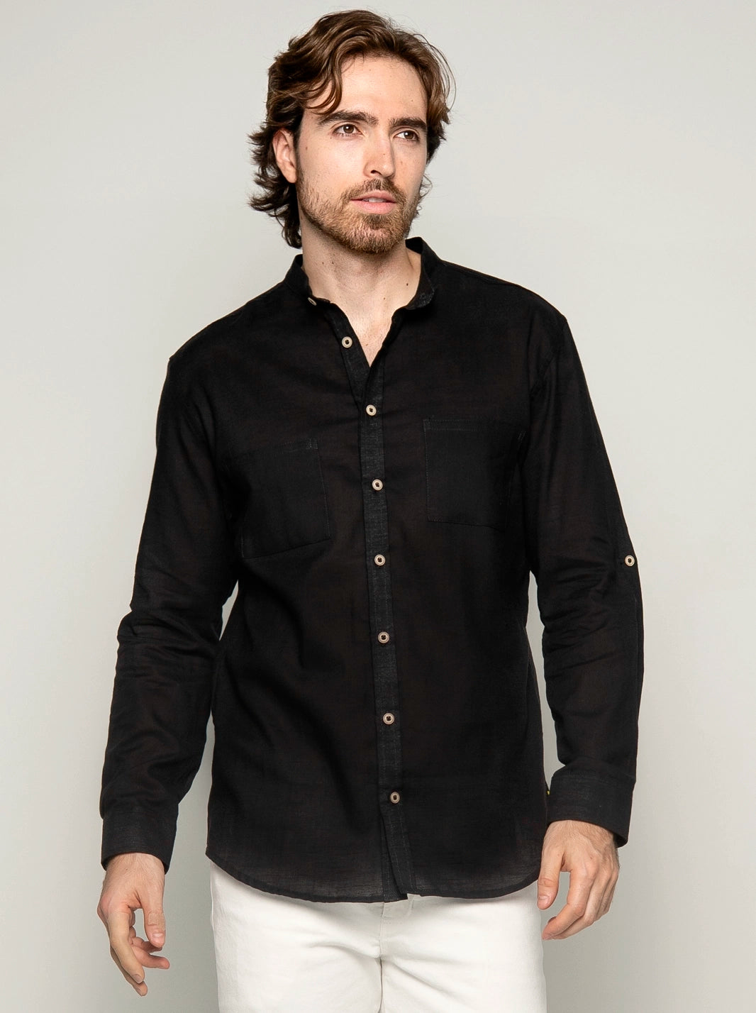 CAMISA MEMORIA LINO ALGODÓN - CEDRO