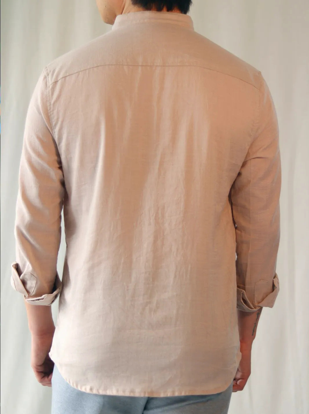 CAMISA MEMORIA LINO ALGODÓN - CEDRO