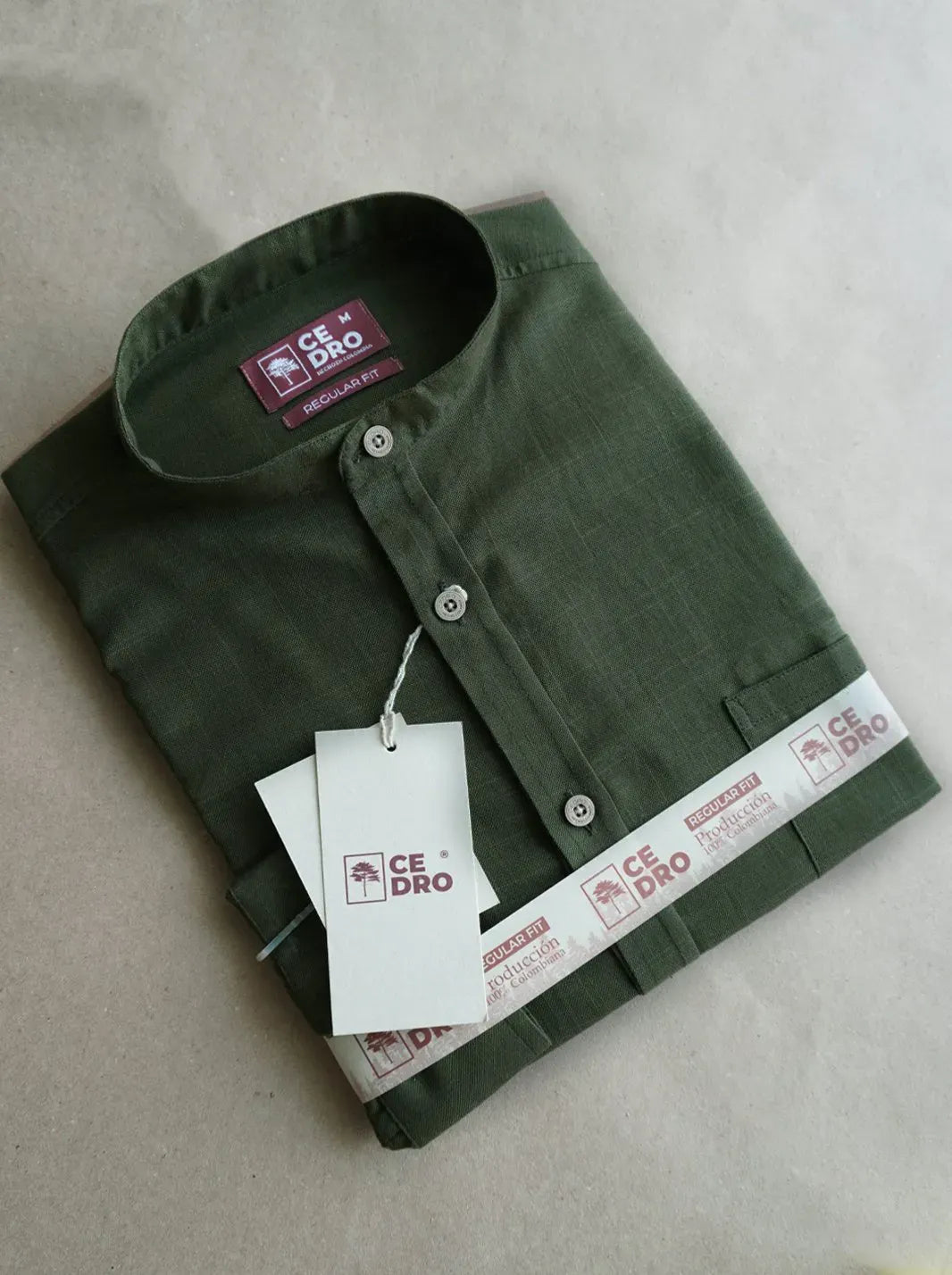 CAMISA MEMORIA LINO ALGODÓN - CEDRO