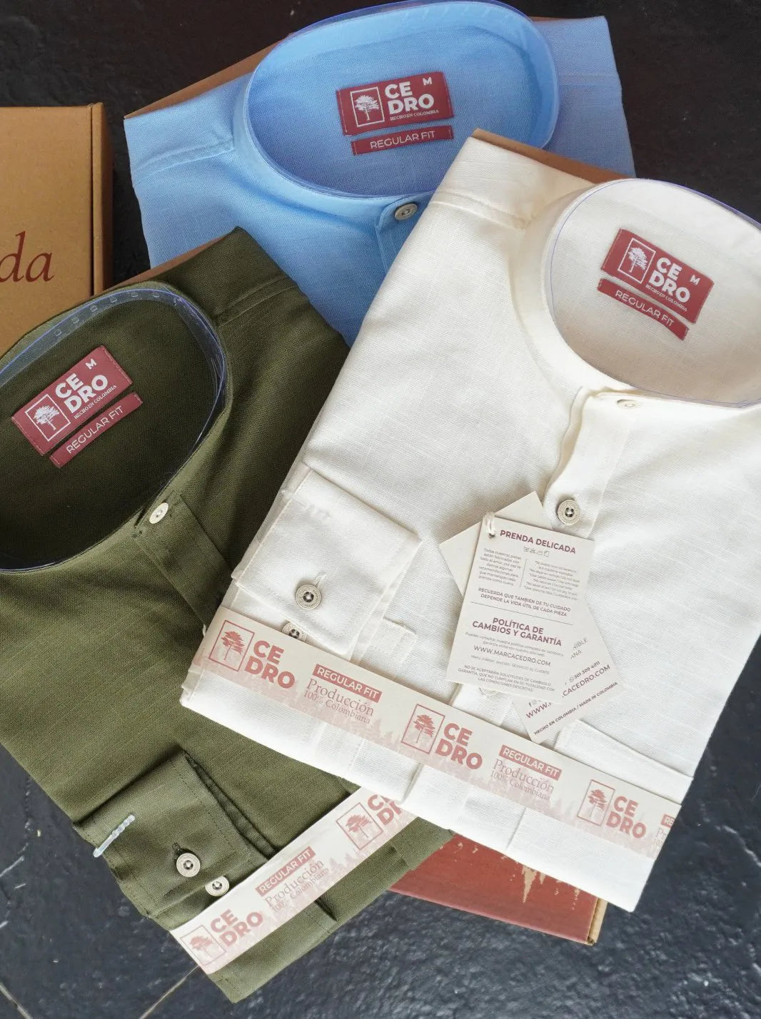 CAMISA MEMORIA LINO ALGODÓN - CEDRO