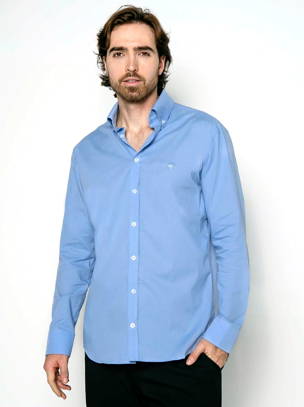 CAMISA PORTOFINO BORDADA | 100% ALGODÓN - CEDRO