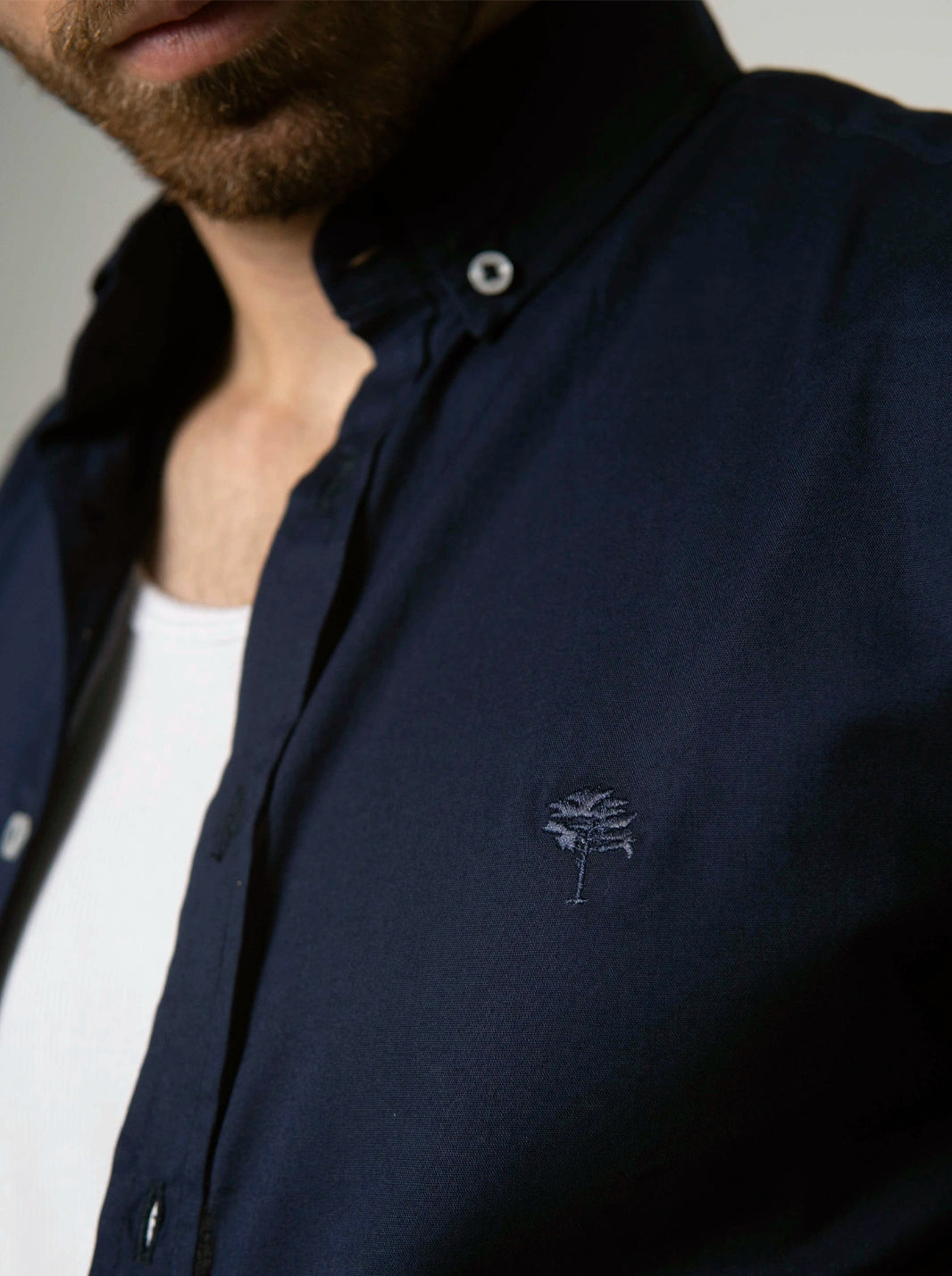 CAMISA PORTOFINO BORDADA | 100% ALGODÓN - CEDRO