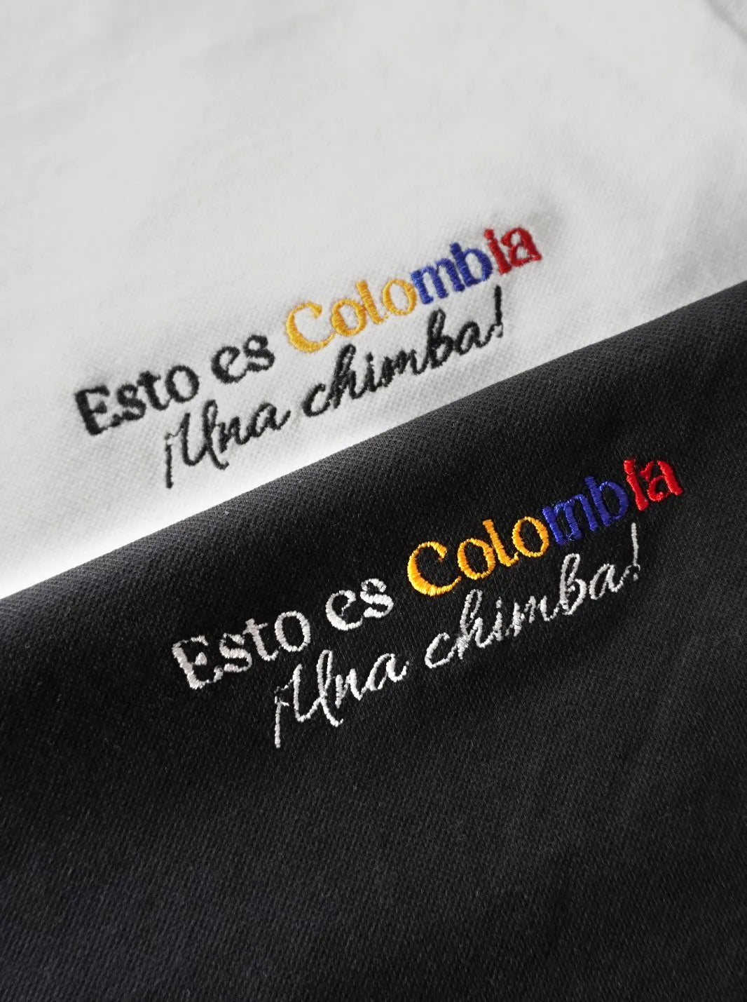 CAMISETA COLOMBIA BORDADA | EDICIÓN LIMITADA | ALGODÓN PIMA - PIQUÉ - CEDRO