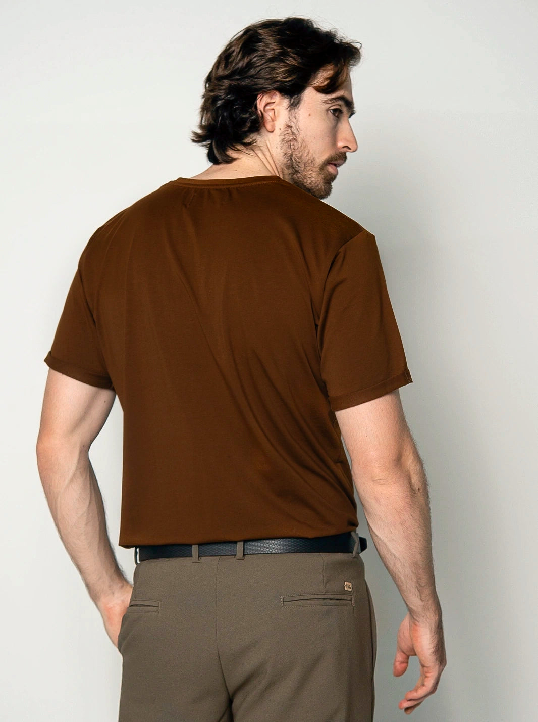 CAMISETA BÁSICA PREMIUM | TACTO FRÍO - CEDRO