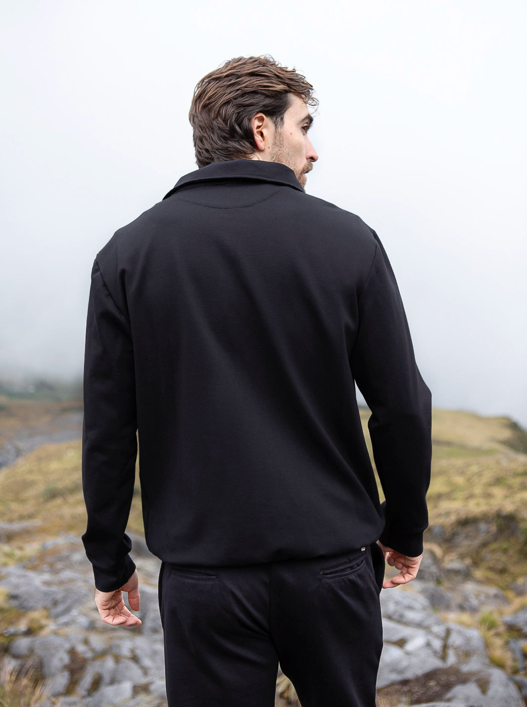SUÉTER PREMIUM | FIBRA INTELIGENTE | HALF-ZIP - CEDRO