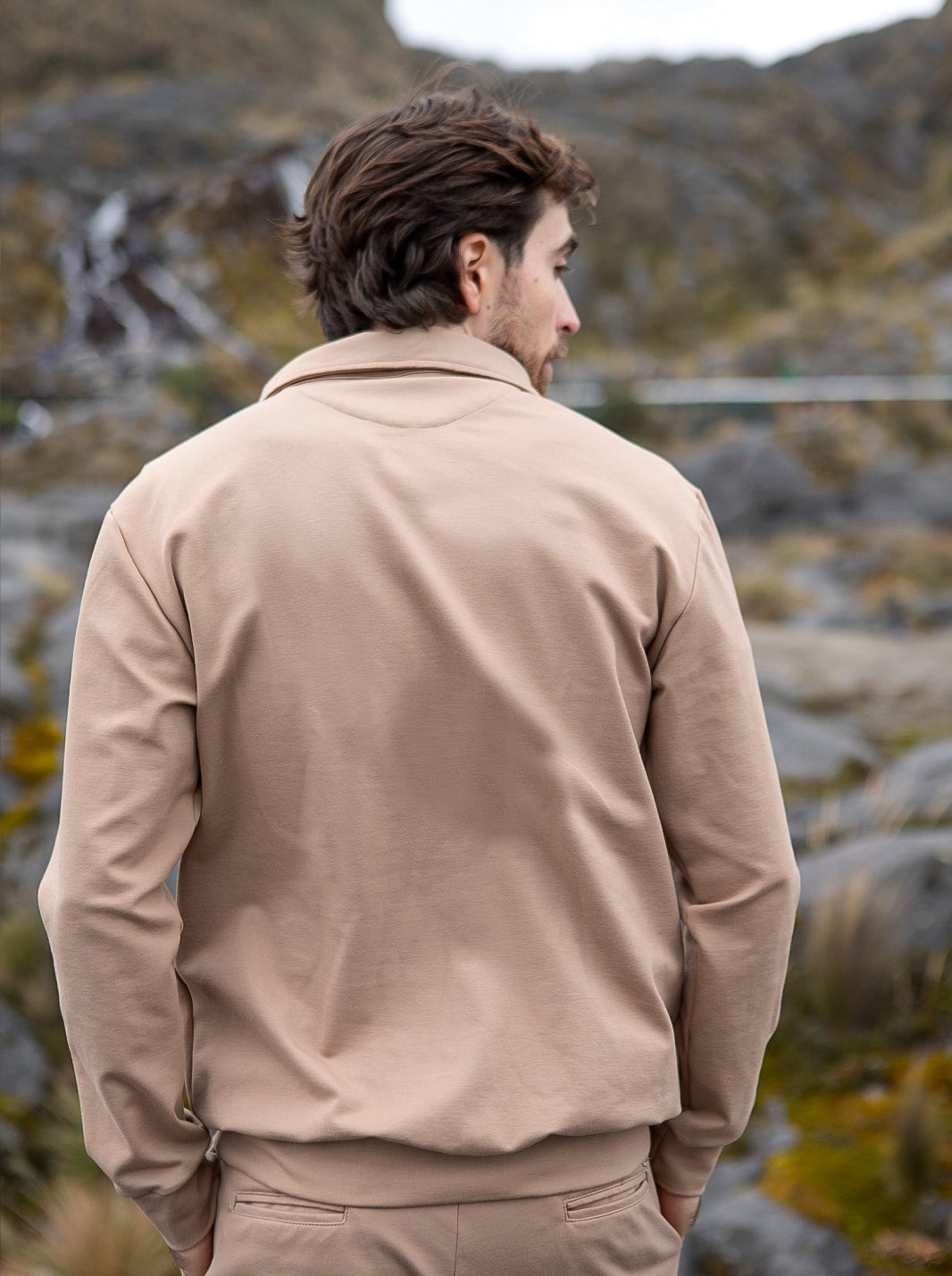 SUÉTER PREMIUM | FIBRA INTELIGENTE | HALF-ZIP - CEDRO