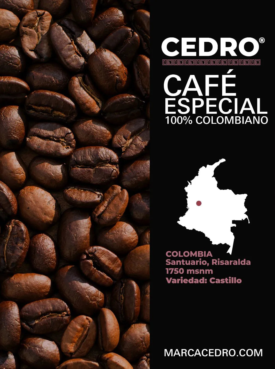 CEDRO CAFÉ 250 gr | CAFÉ ESPECIAL 100% COLOMBIANO - CEDRO