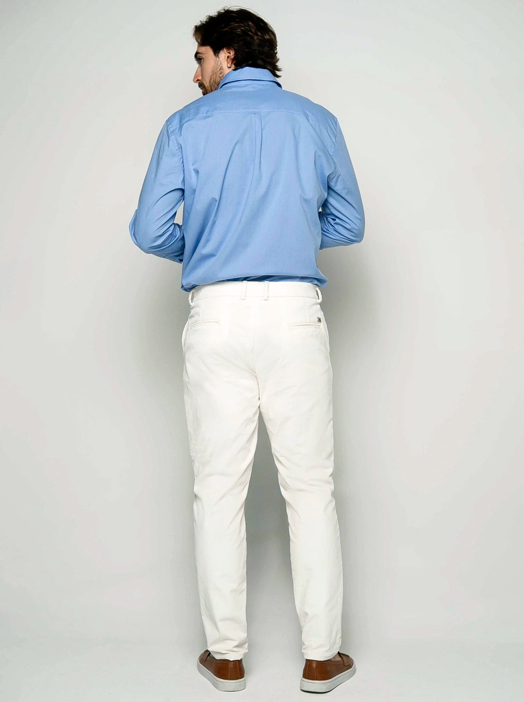 PANTALÓN DE PANA CON PRETINA CRUZADA | HOMBRE