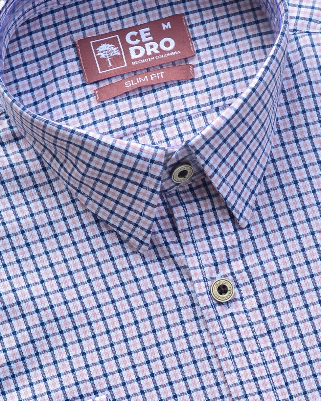 CAMISA SLIM FIT | TEXTURAS & MINIPRINT - CEDRO