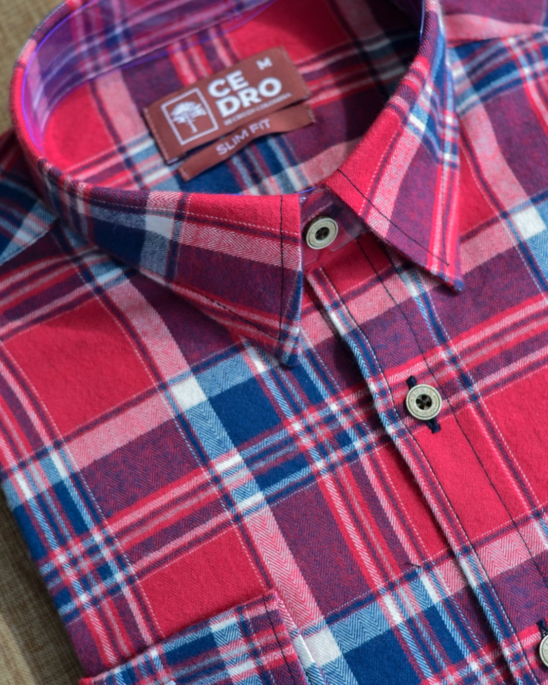 CAMISA SLIM FIT | CUADROS - CEDRO