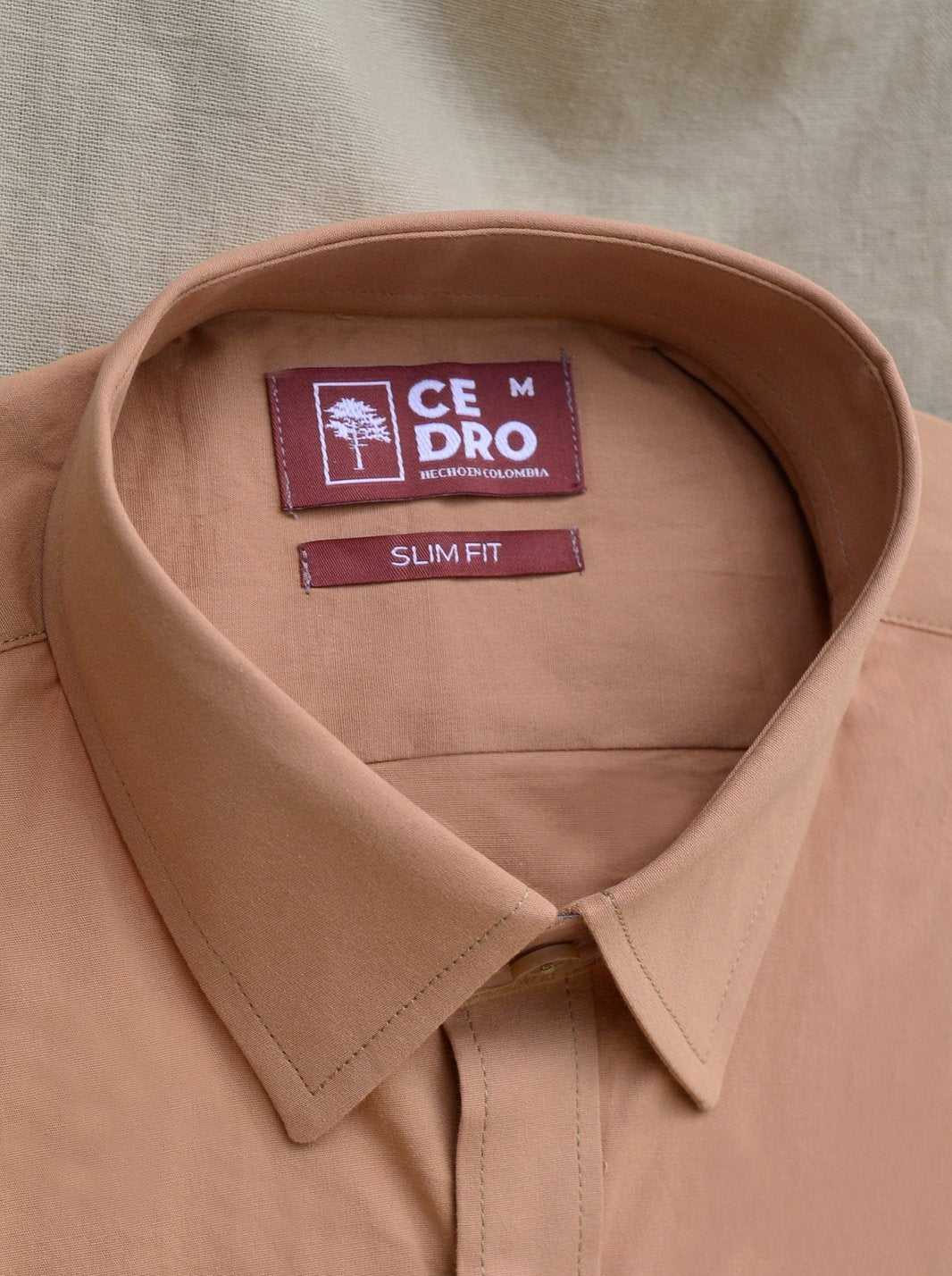 CAMISA ALGODÓN STRETCH | SLIM FIT - CEDRO