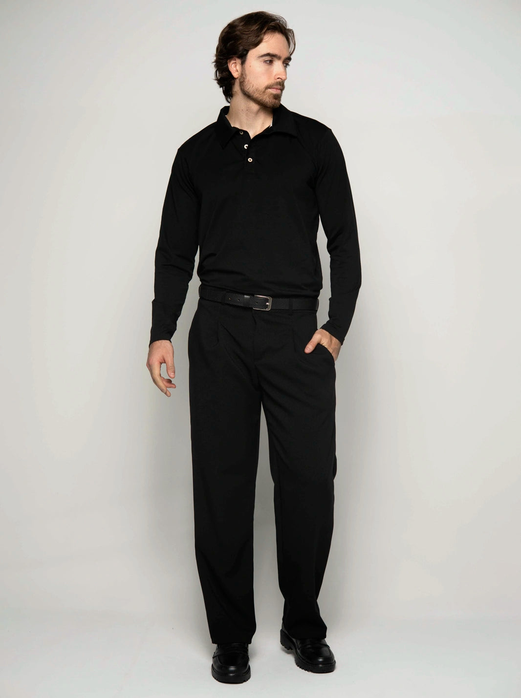 BUZO PREMIUM MANGA LARGA CON CUELLO | HOMBRE
