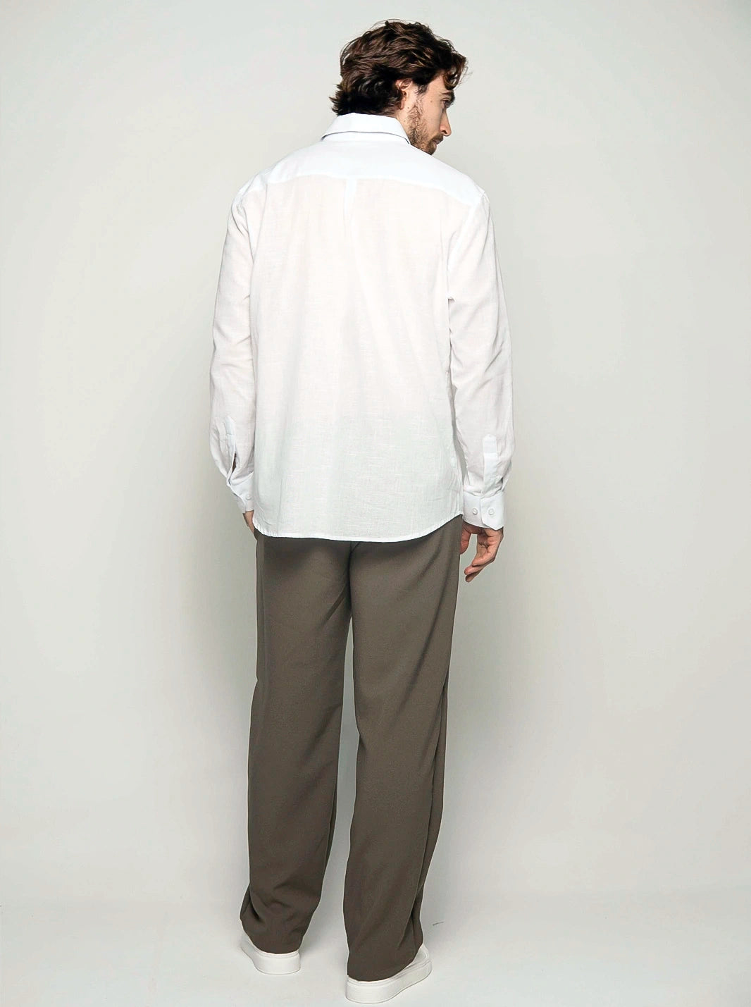 CAMISA ARMONÍA BORDADA LINO ALGODÓN | HOMBRE
