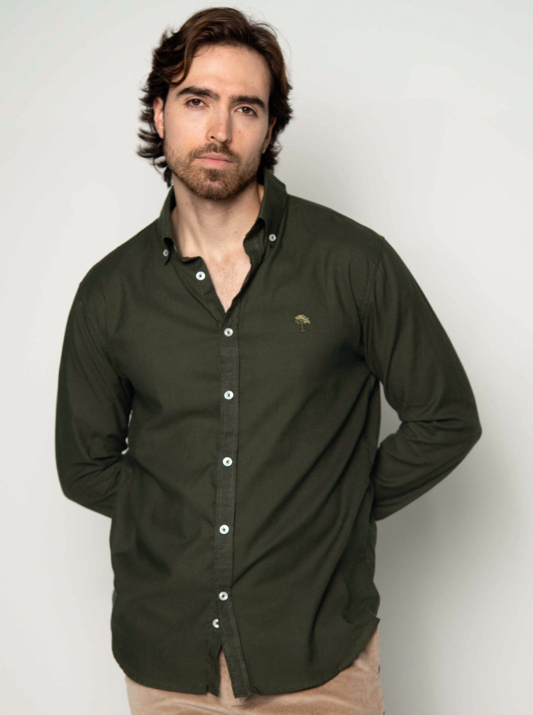 CAMISA ARMONÍA BORDADA LINO ALGODÓN | HOMBRE