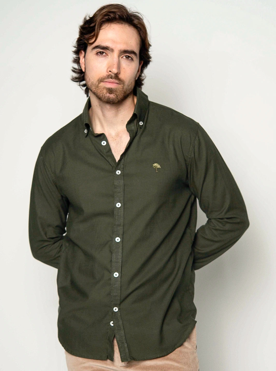 CAMISA ARMONÍA BORDADA LINO ALGODÓN | HOMBRE