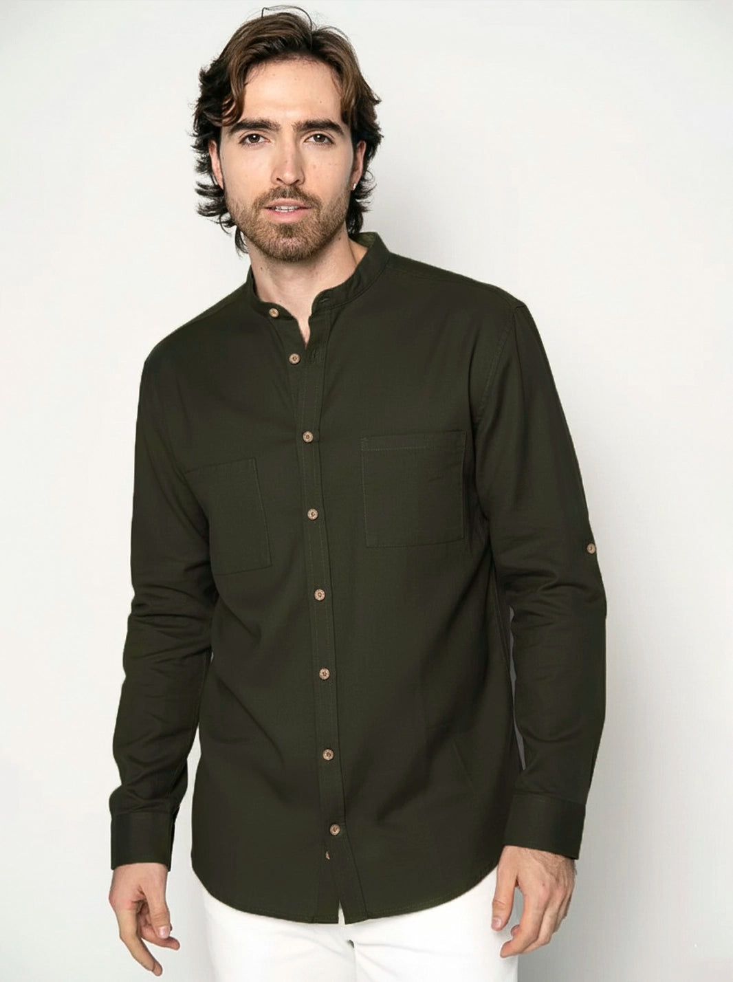 CAMISA MEMORIA LINO ALGODÓN - CEDRO