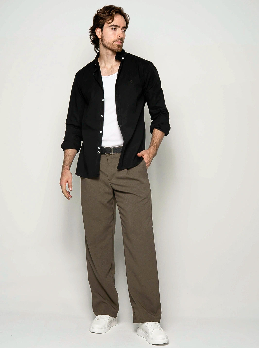 CAMISA PORTOFINO BORDADA | 100% ALGODÓN - CEDRO