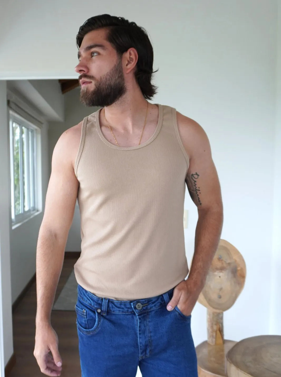 CAMISETA TECH SIN MANGAS | TANK TOP - CEDRO