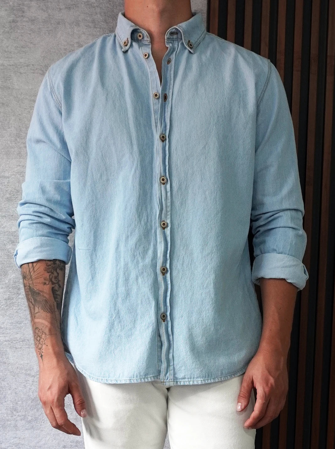 CAMISA EN DENIM DE ALTA RESISTENCIA - CEDRO