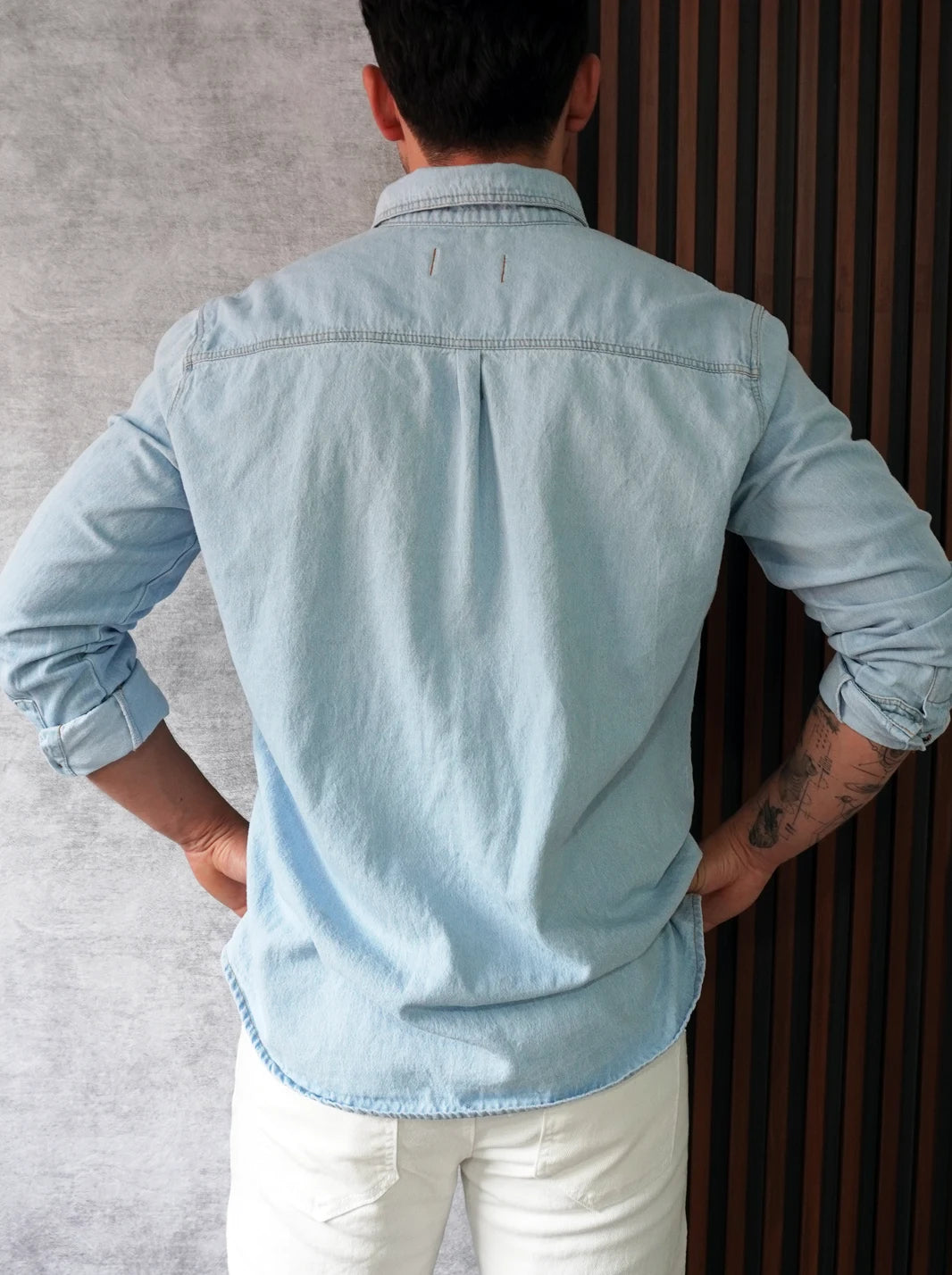 CAMISA EN DENIM DE ALTA RESISTENCIA - CEDRO