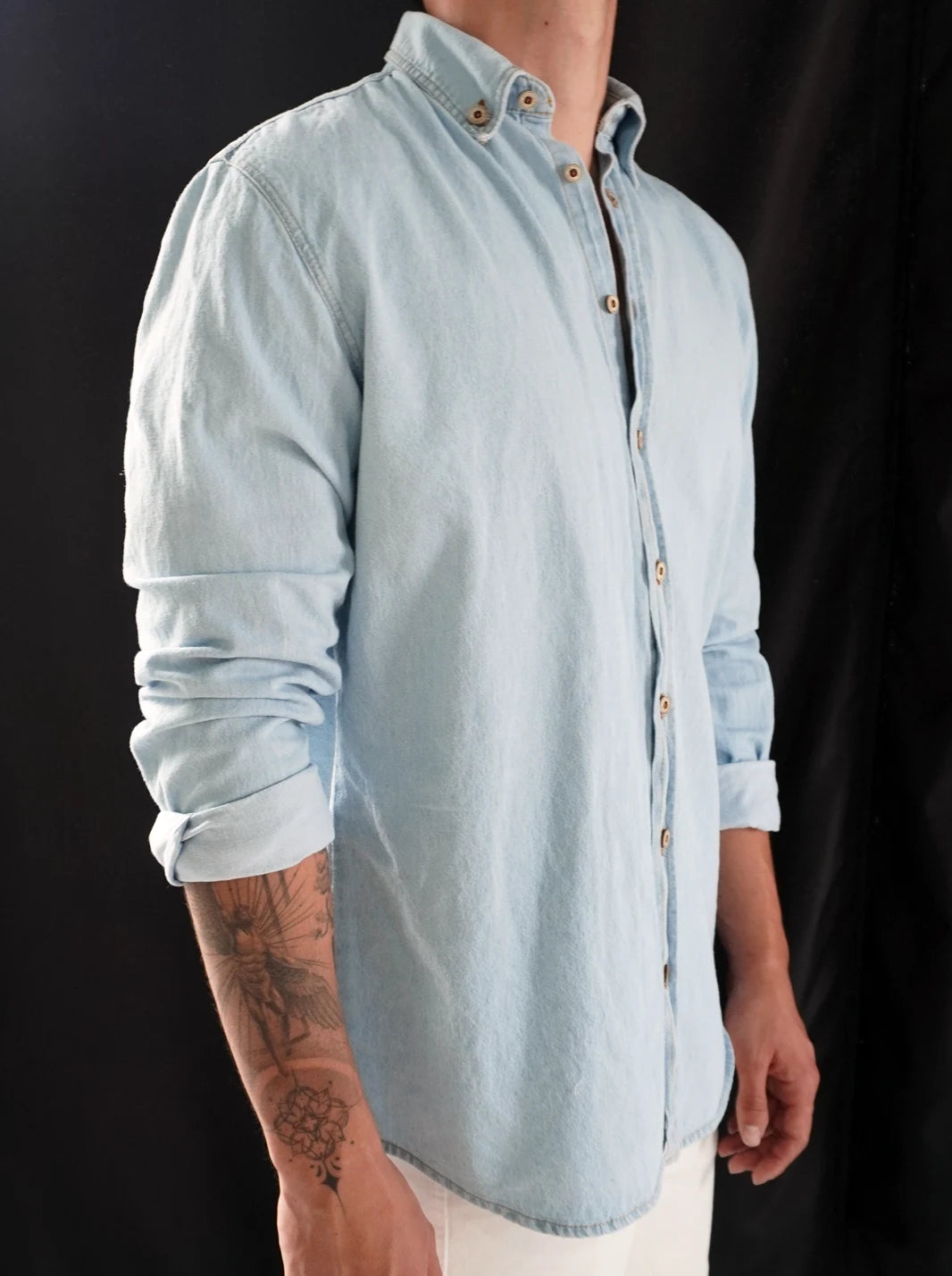 CAMISA EN DENIM DE ALTA RESISTENCIA - CEDRO