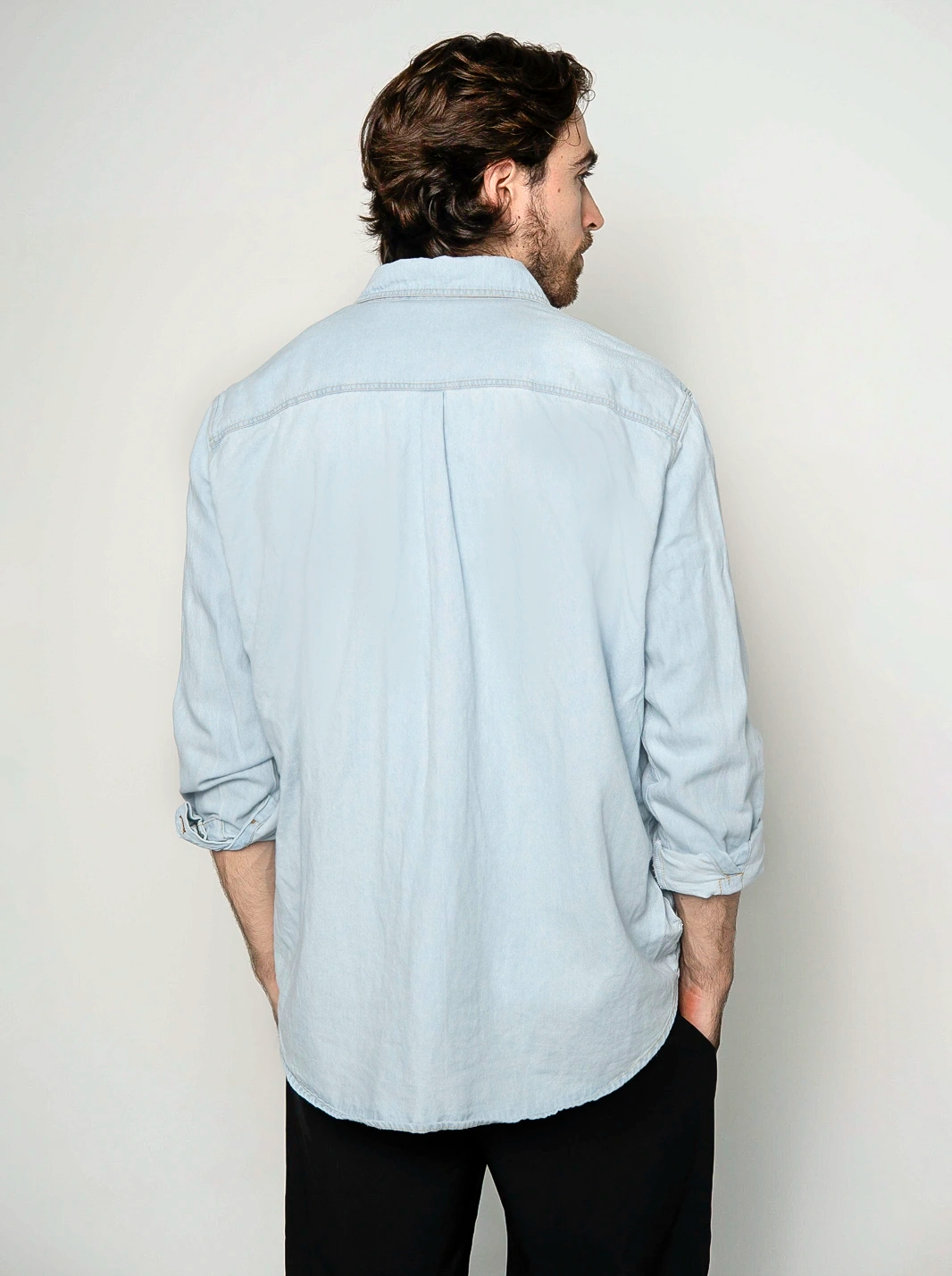 CAMISA EN DENIM DE ALTA RESISTENCIA