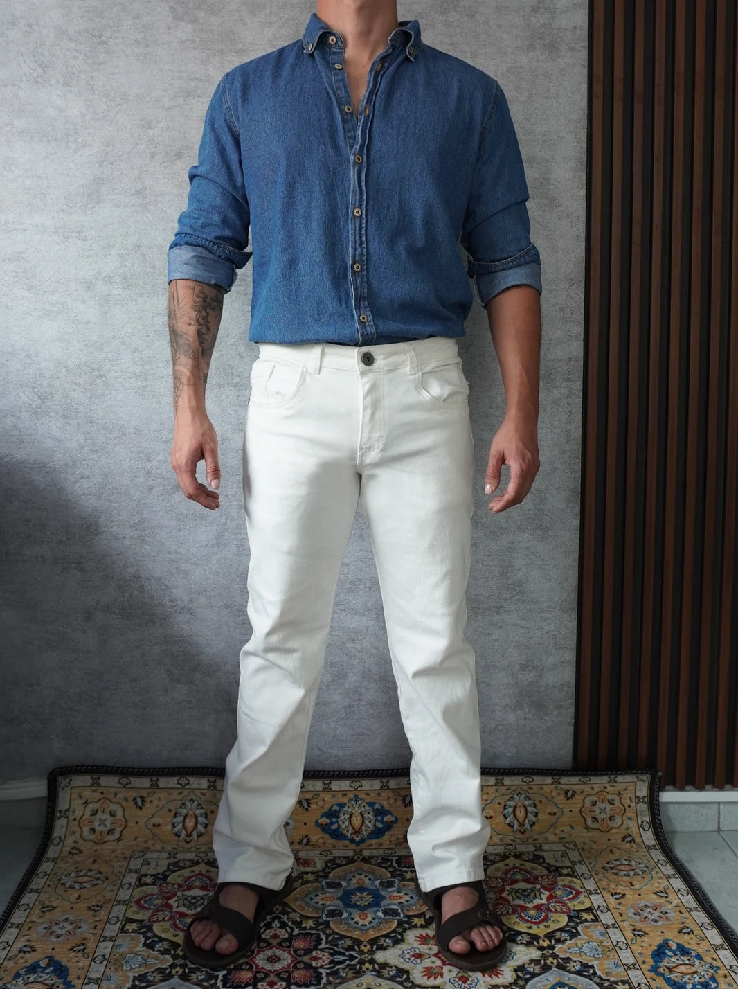 CAMISA EN DENIM DE ALTA RESISTENCIA - CEDRO