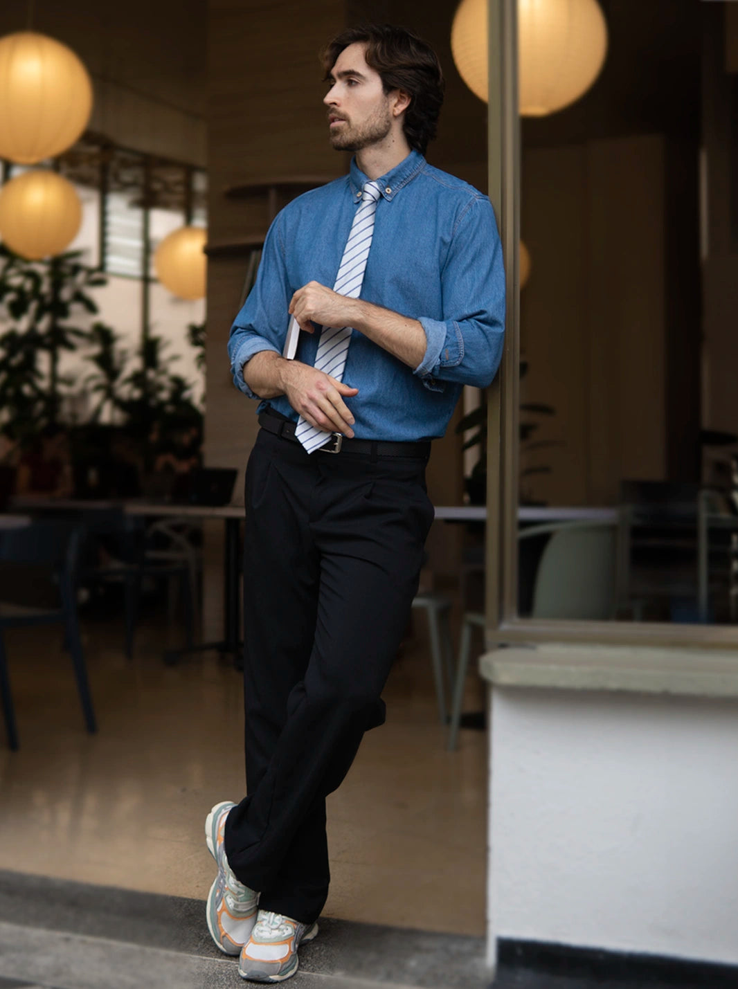 CAMISA EN DENIM DE ALTA RESISTENCIA