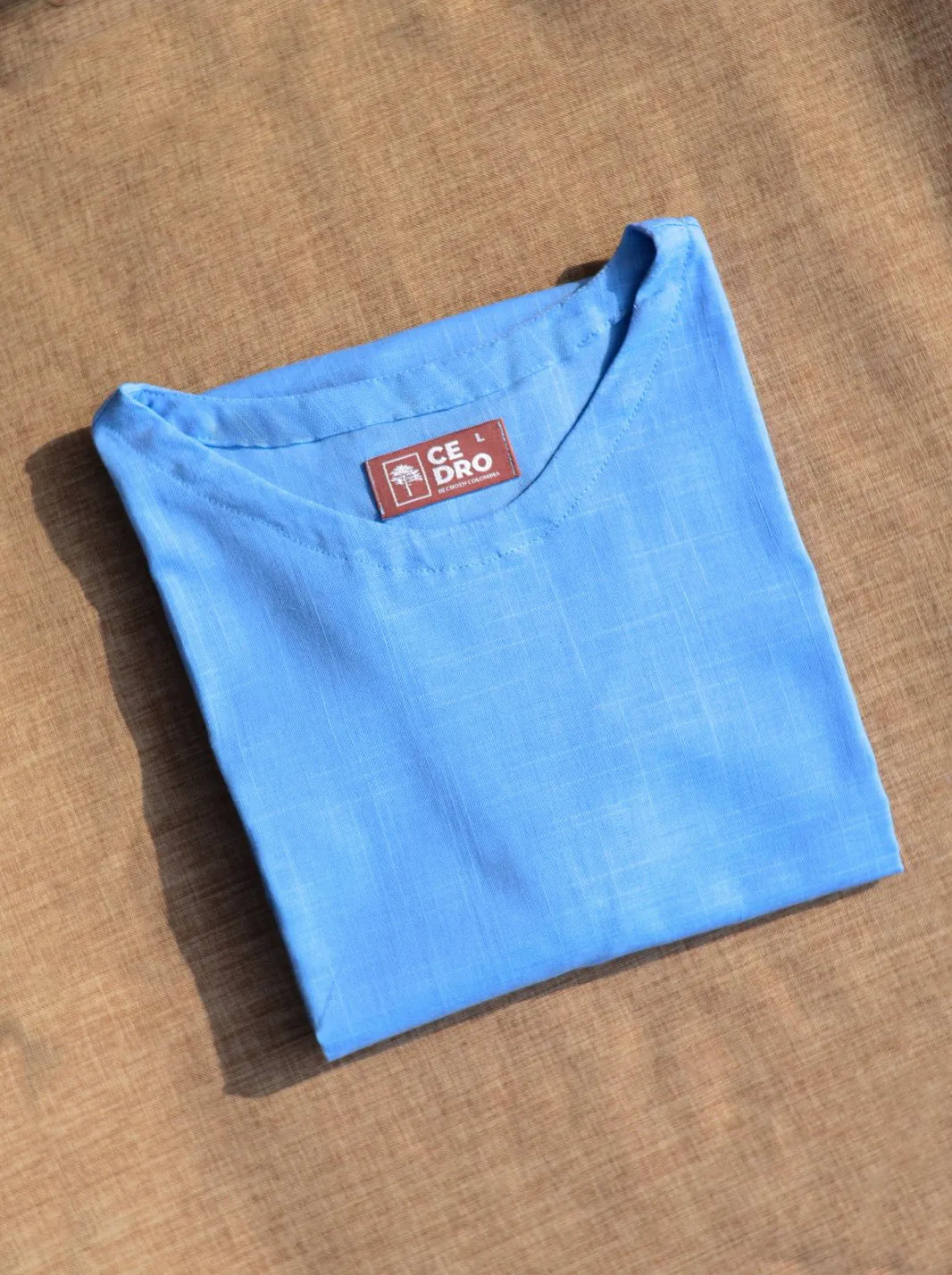 CAMISETA LINO ALGODÓN - CEDRO