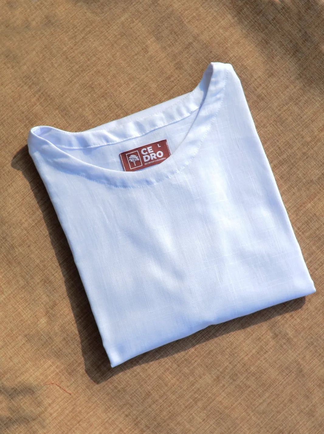 CAMISETA LINO ALGODÓN - CEDRO