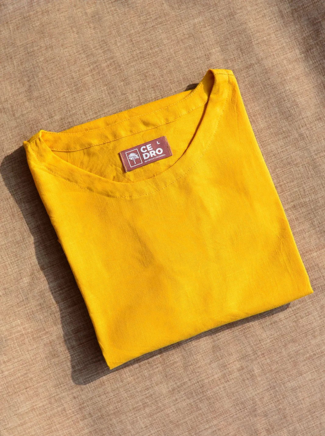 CAMISETA LINO ALGODÓN - CEDRO