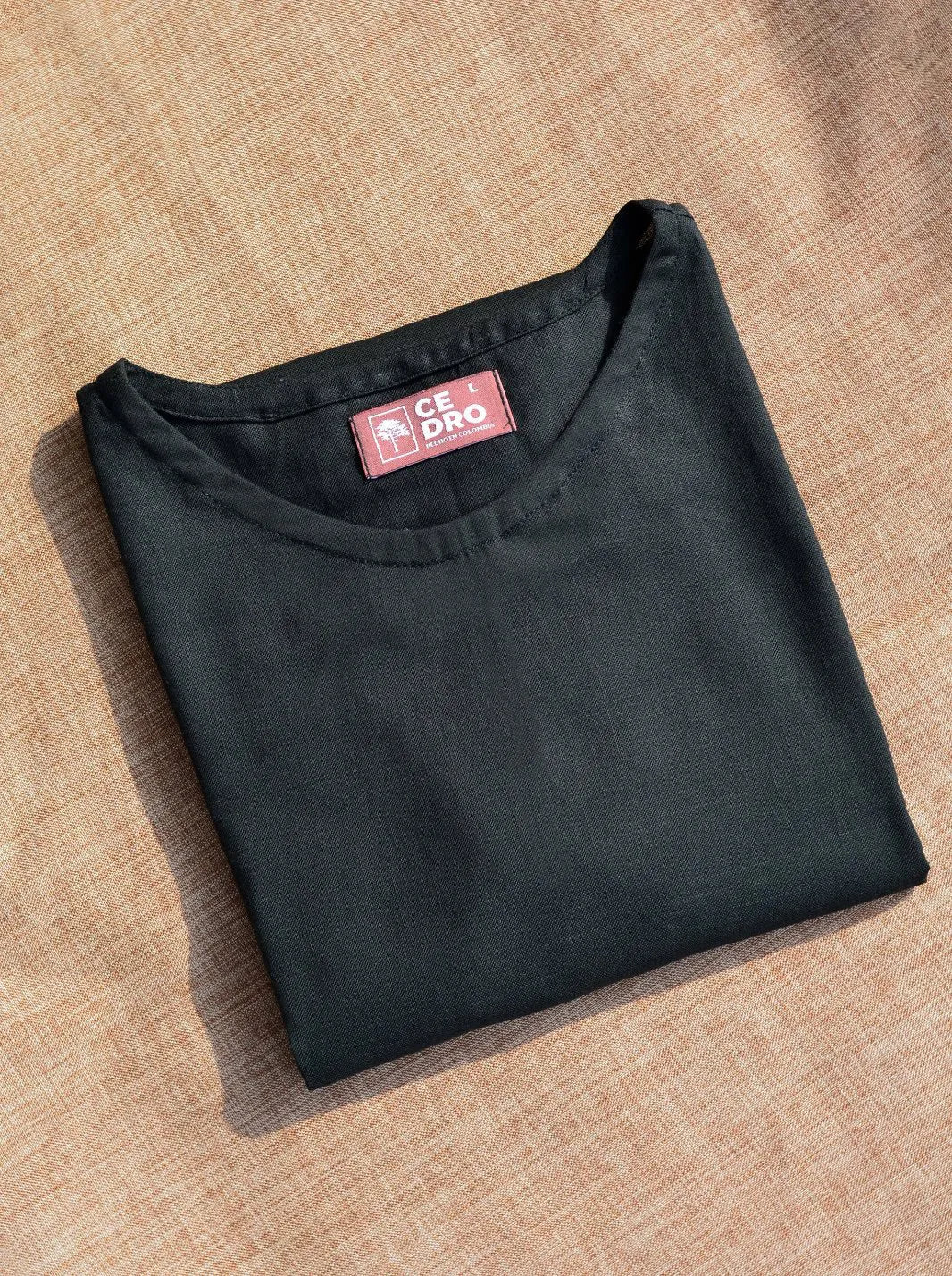 CAMISETA LINO ALGODÓN - CEDRO