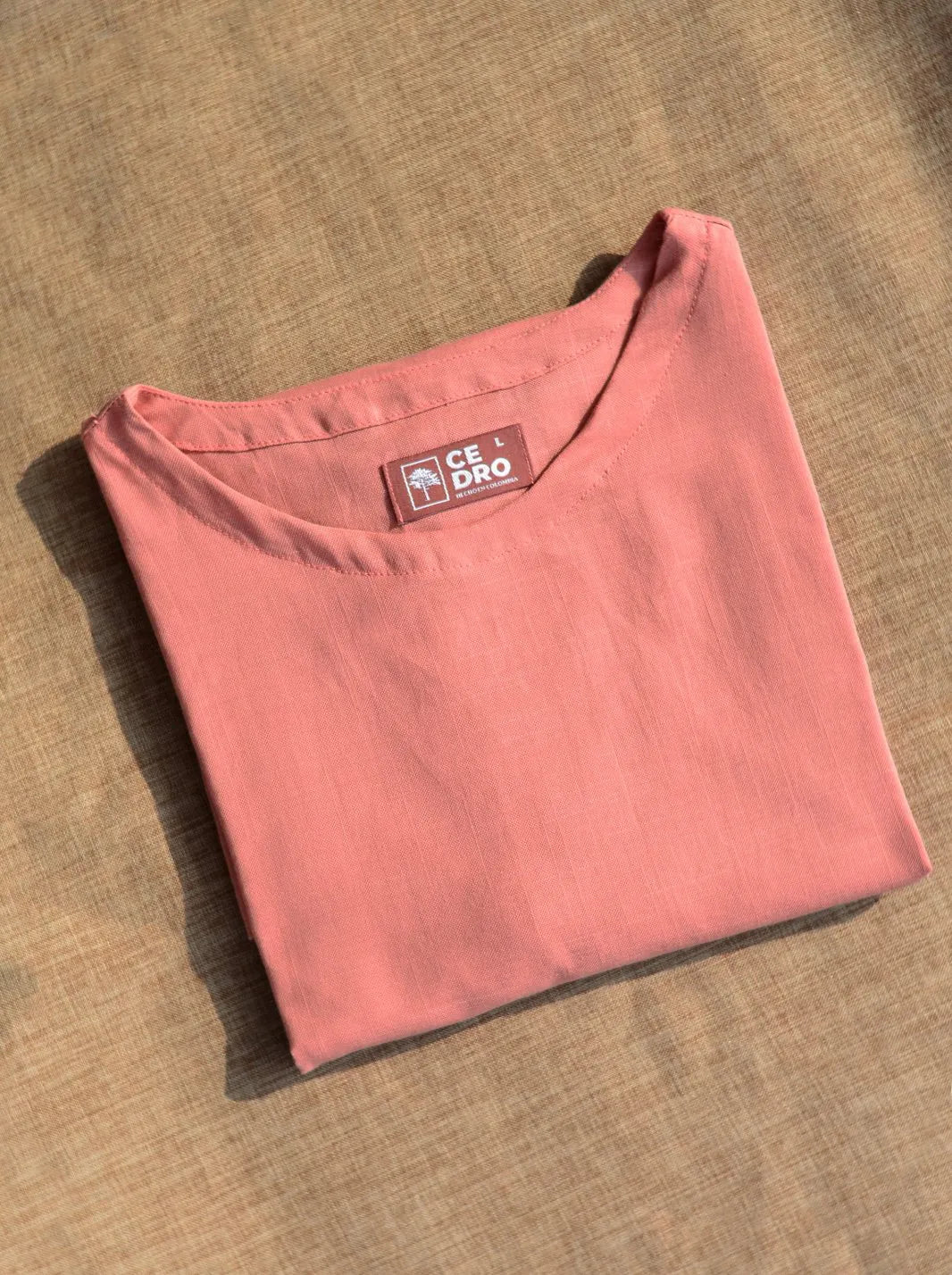 CAMISETA LINO ALGODÓN - CEDRO