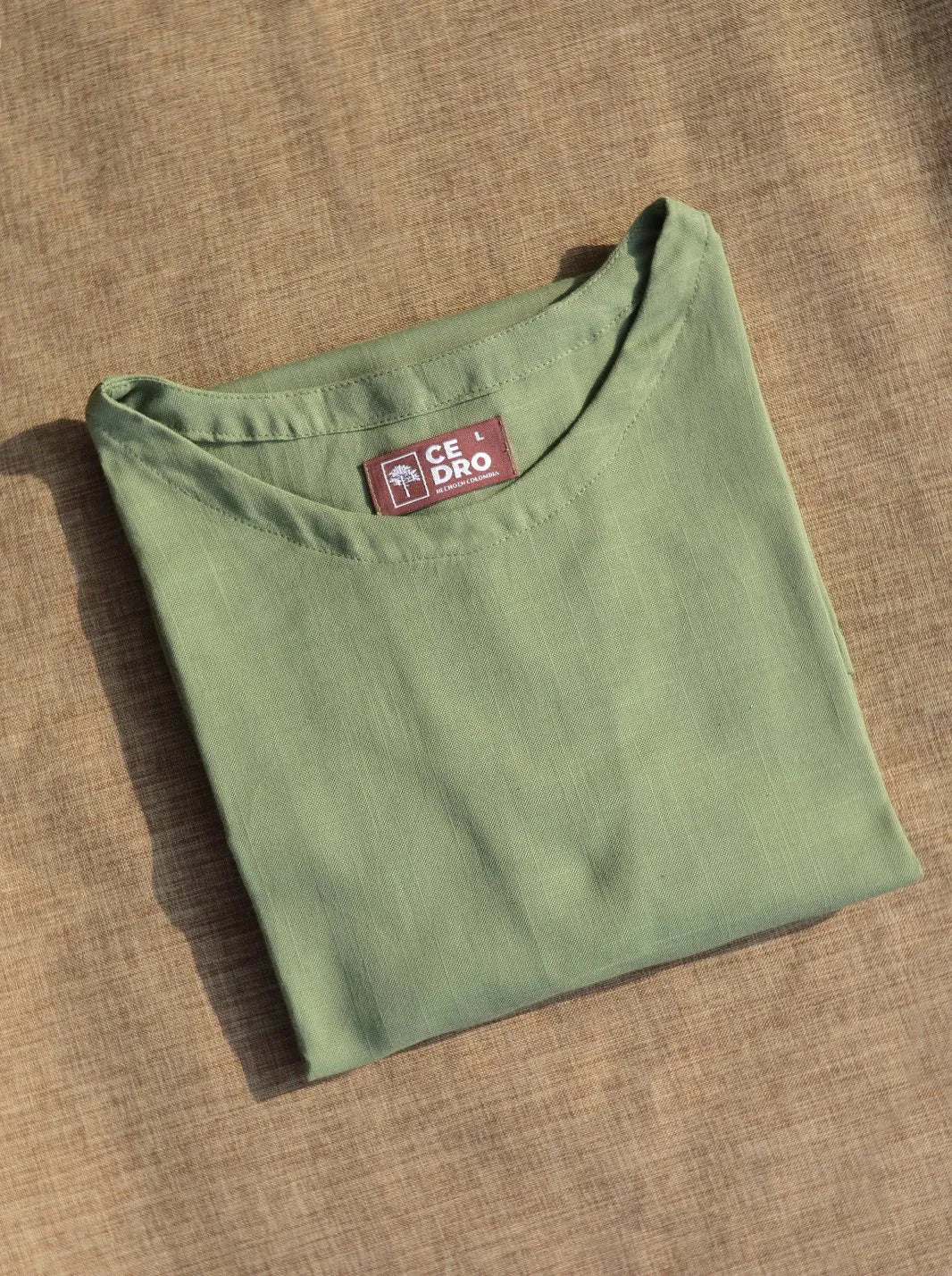 CAMISETA LINO ALGODÓN - CEDRO
