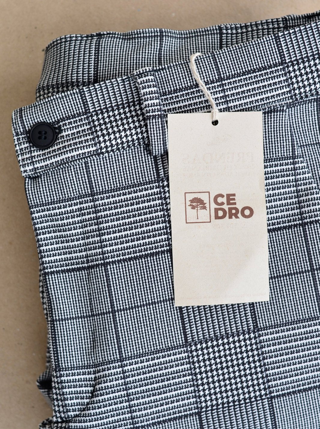 Pantalón casual para hombre, estampado y fibra stretch