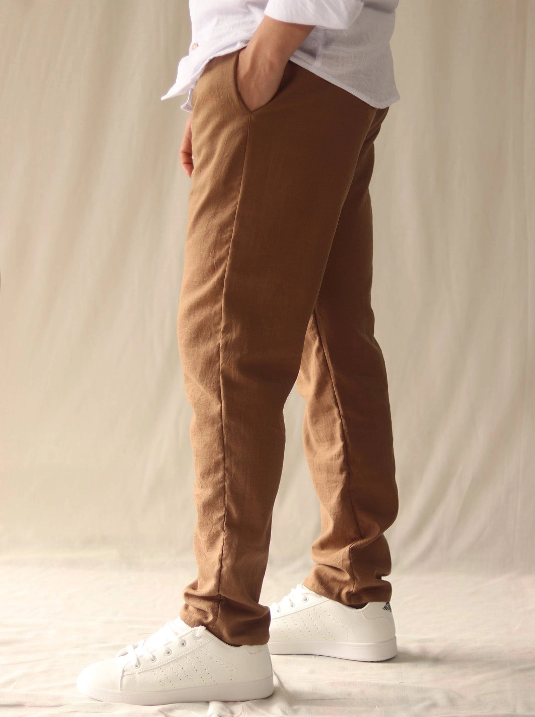 PANTALÓN LINO ALGODÓN | BOTA RECTA - CEDRO