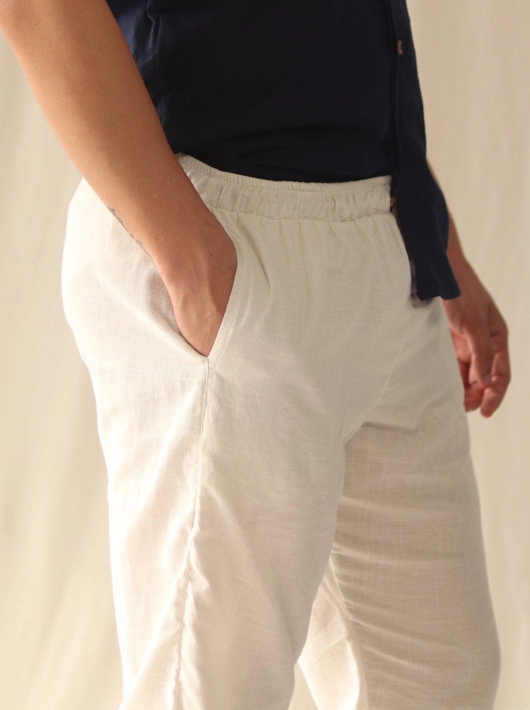 PANTALÓN LINO ALGODÓN | BOTA RECTA - CEDRO