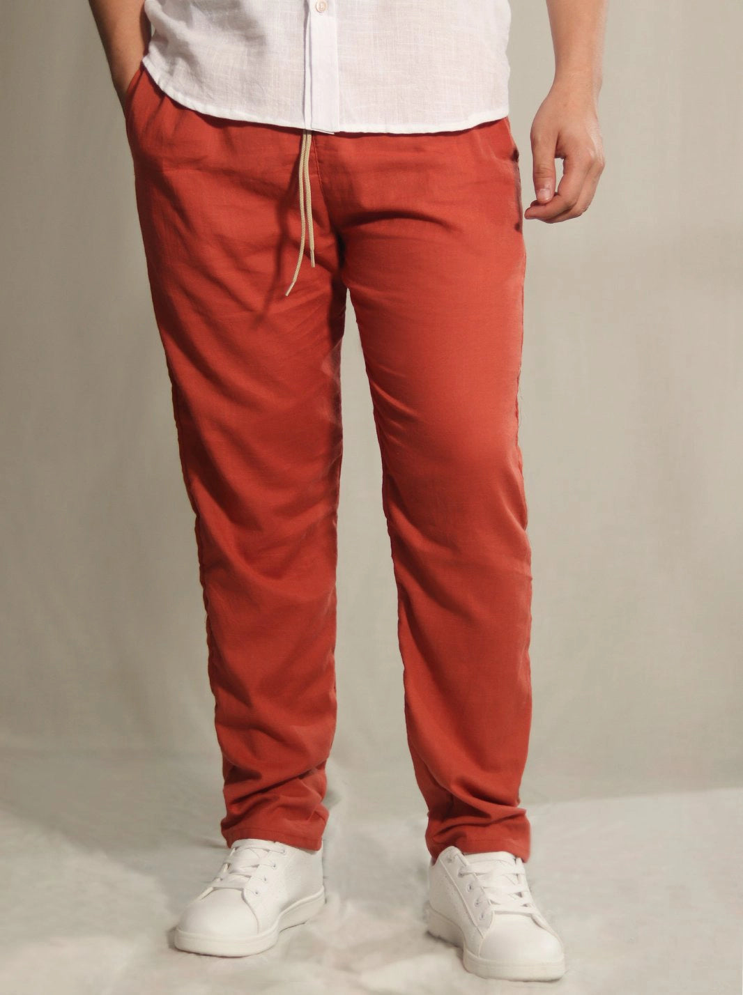 PANTALÓN LINO ALGODÓN | BOTA RECTA - CEDRO