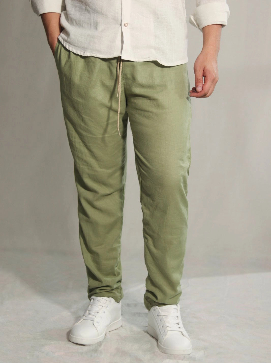 PANTALÓN LINO ALGODÓN | BOTA RECTA - CEDRO