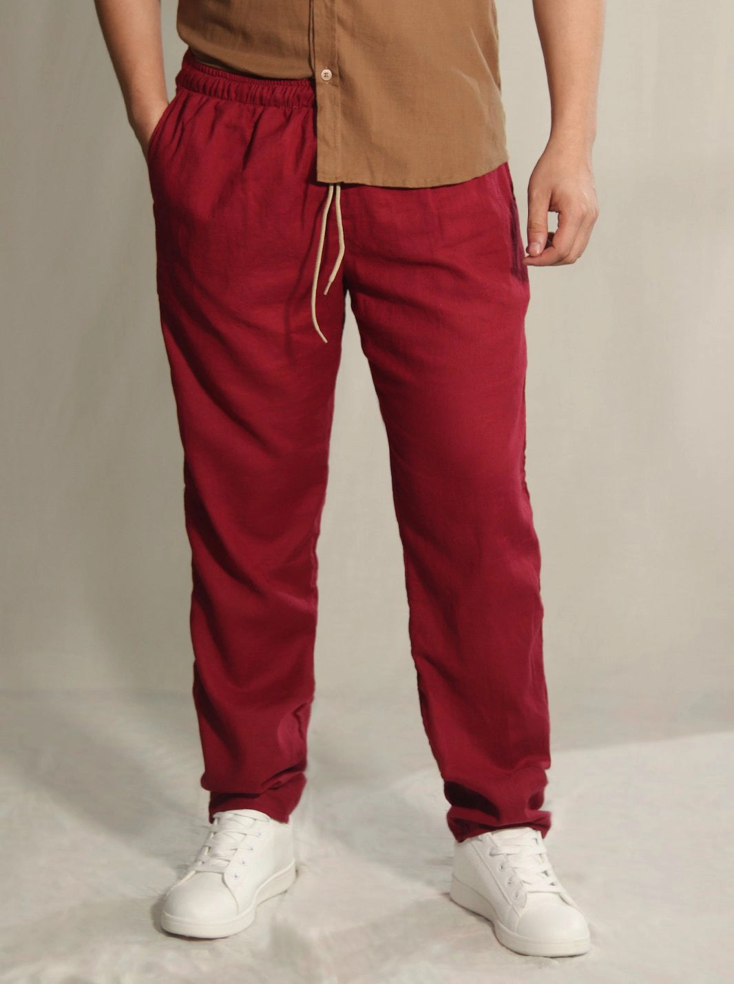 PANTALÓN LINO ALGODÓN | BOTA RECTA - CEDRO