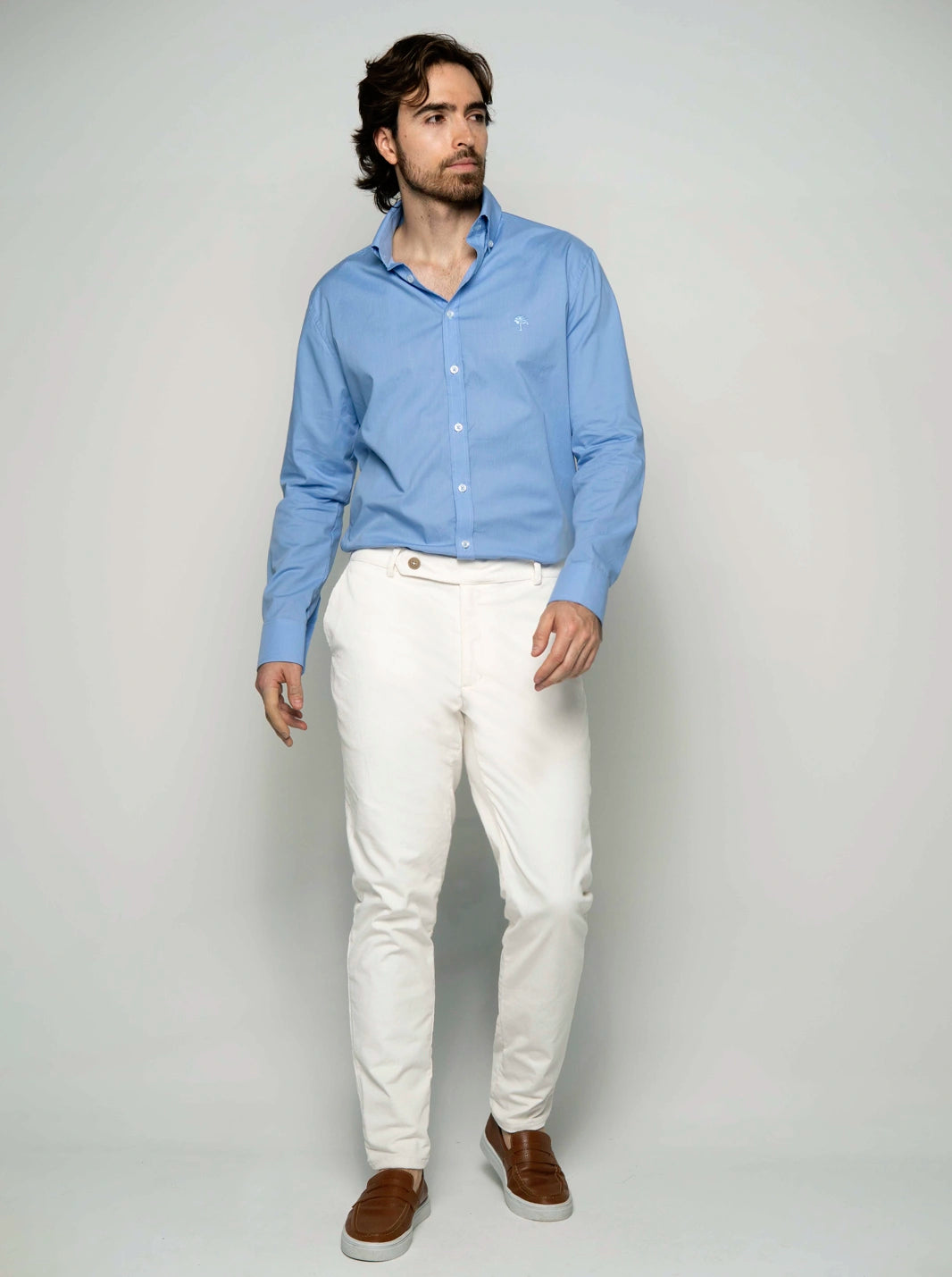 PANTALÓN DE PANA CON PRETINA CRUZADA | HOMBRE