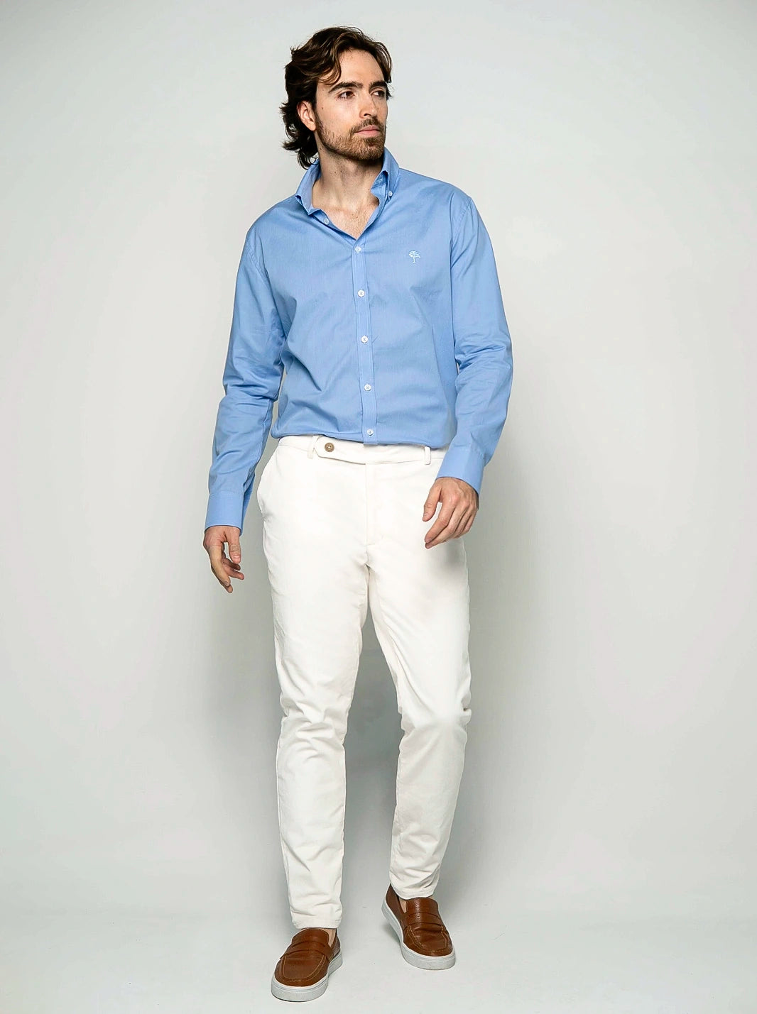 PANTALÓN DE PANA CON PRETINA CRUZADA | HOMBRE