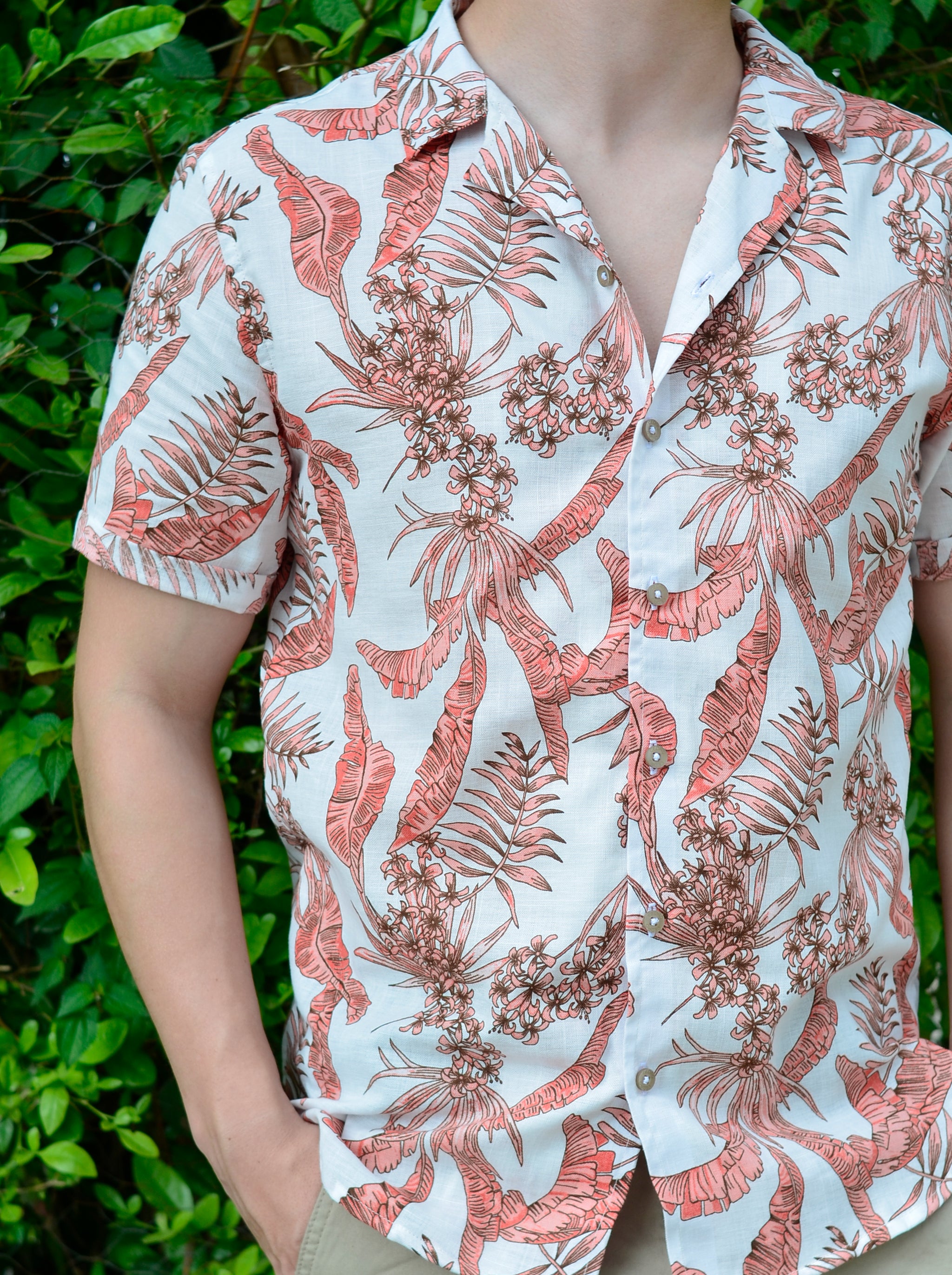 CAMISA ORIGEN LINO ALGODÓN | ESTAMPADA